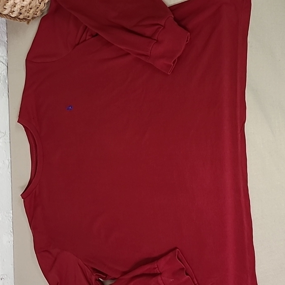 POLO Dark Red Long Sleeve Shirt 100% Cotton Size XXL - Picture 1 of 4
